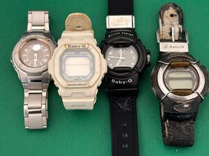 CASIO カシオ Baby-G4点まとめジャンク品管理番号12-A97