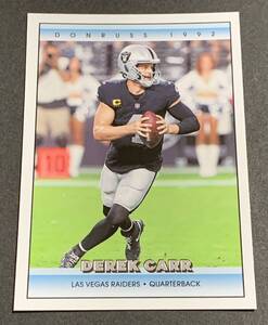 2022 Panini Donruss 1992 Derek Carr No.8 Las Vegas Raiders NFL デレック・カー　インサート　レイダース　パニーニ