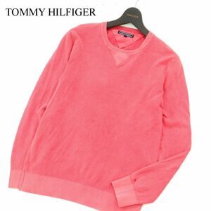 TOMMY HILFIGER トミーヒルフィガー 通年 コットン ニット★ カットソー セーター Sz.L　メンズ　A3T10617_9#L