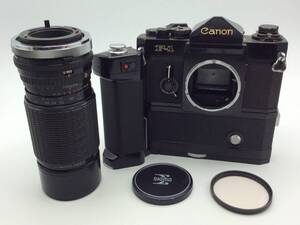 F99■【動作/精度未確認】フィルムカメラ Canon キャノン F-1 レンズ 1:4.5 ｆ＝100~200㎜ 現状品 ジャンク品