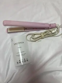 SALONIA ヘアアイロン ピンク 24mm