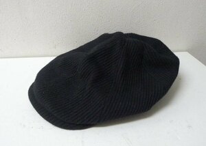 ◆Harris　ハリス コーデュロイ ハンチング キャップ CAP 黒 美品