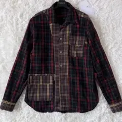 新品MARNI Reversible BLACK CHECKERED SHIRT