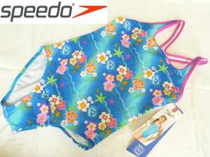 新品SPEEDO（スピード）★★青ブルー系水着　ワンピース　150　　スイミング水着