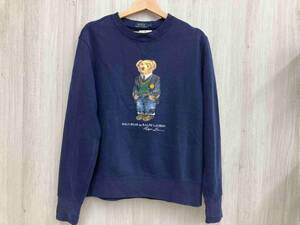 ネイビー POLO RALPH LAUREN PREPPY BEAR FLEECE SWEATSHIRT スウェット　Lサイズ