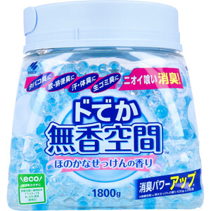 【まとめ買う】ドでか無香空間 ほのかなせっけんの香り 業務用 1800g×40個セット