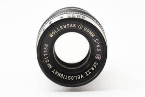 WOLLENSAK ウォーレンサック SER.II VELOSTIGMAT 90mm f4.5 L39マウント　♯3344