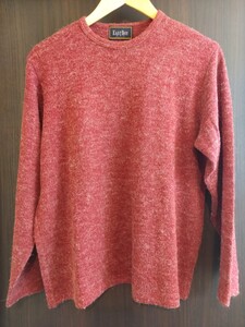 EASTBOY MEN ニット　セーター　薄手　サイズ:F カラー;RED/PINK イーストボーイ