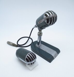 【マイク2個】　三研 マイクロフォン DYNAMIC MICROPHONE　ダイナミックマイクロフォン　【現状品】