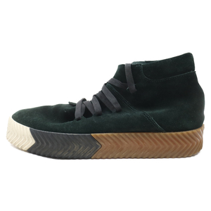 adidas アディダス AW SKATE MID GREEN NIGHT アレキサンダーワン スケート ミッドカットスニーカー グリーン US7/25.0cm AC6851