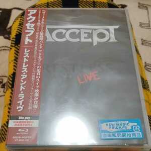 新品未開封 ブルーレイ Blu-ray アクセプト ACCEPT 「Restless and live レストレス・アンド・ライヴ」