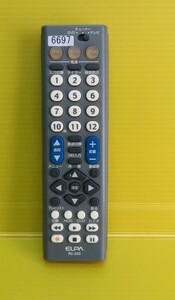 即発送！AU-6697■ELPA DVD/テレビ用 リモコン RC-23D■　動作品　保証付