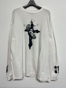 【希少サイズ】SAINT Mxxxxxx セントマイケル ロンT 長袖 Tシャツ 白 ホワイト トップス 希少サイズ 入手困難 XXXLサイズ 美品 中古 レア