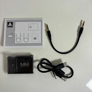 1Mii Bluetooth トランスミッター テレビ ブルートゥース レシーバー オーディオ 送信機 BT 5.3 受信機 一台二役 2台同時接続 aptX 