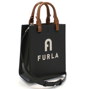 【新品 未使用 送料無料】フルラ FURLA VARSITY ハンドバッグ ショルダー ブランド WB00729 BX1230 E0500 NERO+PERLA ブラック レディース