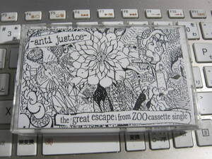 ANTI JUSTICE アンチジャス / THE GREAT ESCAPE FROM ZOO CASSETTE SINGLE DEMO TAPE 3曲入 Futures Evomo Sleep City Creep Vertical