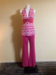 ハルター ネック セットアップ ★ Pink halter neck setup