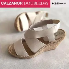 ★CALZANOR バックストラップウェッジソールサンダル＜36＞