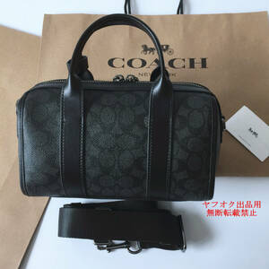 1円～コーチ COACH バッグ CA186 メンズ ミニボストンバッグ ショルダーバッグ ハンドバッグ メンズ 斜めがけ 手提バッグ アウトレット品