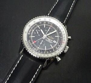 美品 2023年6月OH・仕上済 BREITLING ブライトリング ナビタイマー ワールド A24322 クロノグラフ 自動巻 メンズ 本物