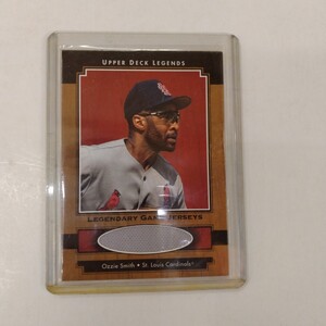 UPPER DECK LEGENDS★OZZIE SMITH(オジー・スミス)★ゲームジャージーカード★検)セントルイス・カージナルス、サンディエゴ・パドレス