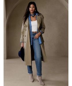 「BANANA REPUBLIC FACTORY STORE」 トレンチコート L ベージュ レディース