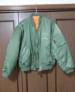 奥田民生 さん 98年ツアー股旅ふたたび スタッフ 非売品 MA‐１ 希少 中古 古着