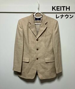 KEITH キース　ジャケット　レディース　スーツ　長袖　シンプル　ベージュ　ブリティッシュ　フォーマル　カジュアル　ブレザー　ウール