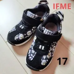 IFME イフミー　17センチ　花柄　黒