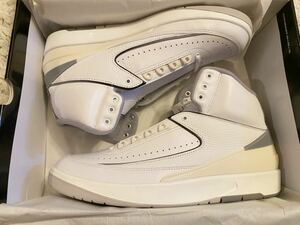 【1円スタート】Nike Air Jordan 2 White and Cement Grey 28.5cm US 10.5 エアジョーダン2 ホワイト アンド セメントグレー 新品