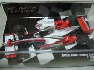 1/43　MINICHAMPS　2008年スーパーアグリSA08　佐藤琢磨