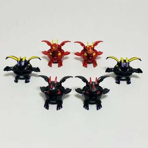 【中古品】SEGATOYS セガトイズ 爆丸 6個セット ヴォルテックス・ドラゴノイド パーシバル フィギュア