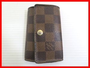 LOUIS VUITTON ルイ・ヴィトン ダミエ柄 6連キーケース 中古 2411★D-2035★