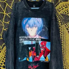 EVANGELION メンズ ロンT 新品 映画 XL 2XL ウォッシュ加工