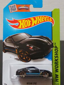 ホットウィール NISSAN 370 Z 黒 ニッサン ゼット ミニカー ドリフト　仕様 走り屋 峠 HOT WHeeLs