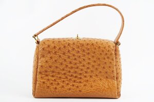 【美品】GUCCI グッチ オールド オーストリッチ ハンドバッグ 26・000・0025【QR7】