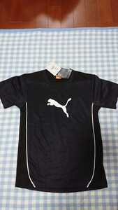 〇♪137☆未使用・保管品☆PUMA☆プラクティスシャツ　半袖Tシャツ　黒切替150①