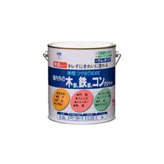 ニッペ ペンキ 塗料 水性つやありEXE 3.2L アイボリー 水性 つやあり 屋内外 日本製 4976124420337