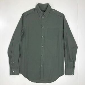 A.P.C. アーペーセー　ミリタリーワークシャツ　麻混　メンズ　サイズ1 Sサイズ相当　長袖シャツ　33-95a