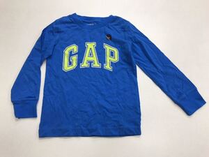 ■GAP■ロンＴ■新品■ブルー■110■ＵＳＡ■ギャップ■ＧＡＰロゴ■ロゴＴ■ラス１