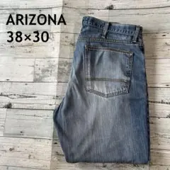 ARIZONA JEANS 極太　デニムパンツ　縦落ち　38×30 aa