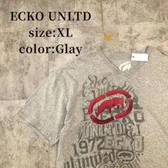 エコー ECKO プリント Vネック ストリート 古着 アメカジ HIPHOP