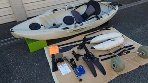 売切 Hobie Mirage Sport フルセット フロート ドーリー ホルダー 福岡市 ホビー ミラージュ スポーツ 良品 足漕ぎ カヤック 希少