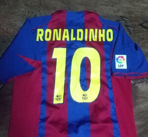 値下げ交渉 2004-05 ラ・リーガ優勝 FCバルセロナ ロナウジーニョ NIKE 検/ 04 2005 FCB BARCA BARCELONA R10 RONALDINHO MESSI メッシ Y2K