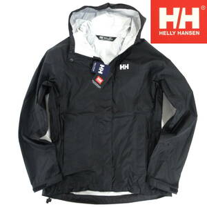 【レディース】新品◆HELLY HANSEN◆防水 透湿 LOKE JACKET インポートS ブラック◆ヘリーハンセン ジャケット HELLY TECH◆J2500