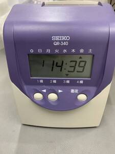 ★T)ユーズド タイムレコーダー ホルダーセット SEIKO QR-340♪♪