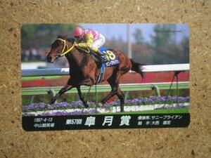 I785・110-188773　サニーブライアン　競馬　テレカ