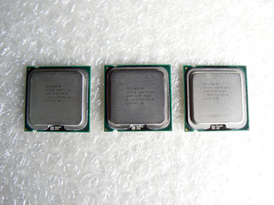 Intel インテル Core2 Duo プロセッサー E6300／E6400／E6600 ３個セット LGA775 動作未チェック 現状品 おまけ