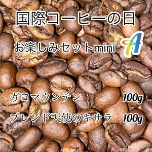 国際コーヒーの日お楽しみセットmini A 自家焙煎コーヒー豆　200g