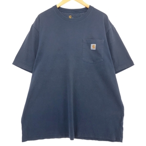 古着 カーハート Carhartt ORIGINAL FIT 半袖 ワンポイントロゴポケットTシャツ メンズXL相当 /eaa432310